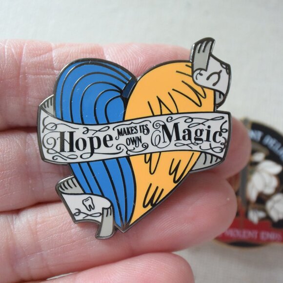 3 Collectible Enamel Pins 2 Owlcrate 1 LitJoycrate Like New! - Picture 4 of 8